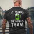 Drinking Team Beer Irish Drink Lucky St Patrick's Day Men's T-shirt Back Print Gifts for Old Men