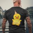 Duck For Birthday For Children A Birthday Duck Men's T-shirt Back Print Gifts for Old Men
