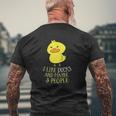 I Like Ducks And Maybe 3 People Ducks Lover Pullover Mens Back Print T-shirt Gifts for Old Men