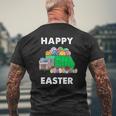 Easter Egg Garbage Truck S Men Boys Easter Bunny Basket Mens Back Print T-shirt Gifts for Old Men