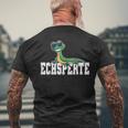 Echspertin Lizard Reptiles T-Shirt mit Rückendruck Geschenke für alte Männer