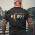 Eclipse 2024 Arkansas Totality Eclipse Arkansas Solar 2024 Men's T-shirt Back Print Gifts for Old Men