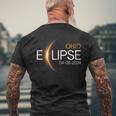 Eclipse 2024 Ohio Totality Eclipse Ohio Solar 2024 Men's T-shirt Back Print Gifts for Old Men