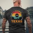 Eclipse Solar 2024 Texas Vintage Totality Texas Men's T-shirt Back Print Gifts for Old Men