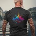 Égaliseur De Musique Colorée Techno Trance T-shirt imprimé au dos Cadeaux pour les vieillards