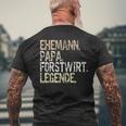 Ehemann Papa Forstwirt Legende Förster Waldarbeiter Outfit Kapuzenjacke T-Shirt mit Rückendruck Geschenke für alte Männer