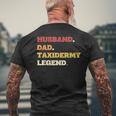 Ehemann Papa Taxidermie-Legende Taxidermie Präparator T-Shirt mit Rückendruck Geschenke für alte Männer