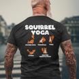 Eichhörnchen Yoga Lustiges Pose Illustration Schwarz Kurzärmliges Herren-T-Kurzärmliges Herren-T-Shirt Geschenke für alte Männer