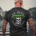El Jefe Is Irish Today St Patrick's Day Skull Mexican Men's T-shirt Back Print Gifts for Old Men