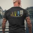 Eléctrico Ingeniero Iluminación Electricidad Electricista Camiseta Hombre Estampado Espalda Regalos para ancianos