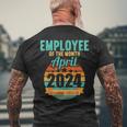 Employee Of The Month April 2024 Men's T-shirt Back Print Gifts for Old Men