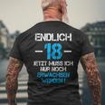 With 'Endlich 18 Jetzt Muss Nur Noch Erwachsen Werden T-Shirt mit Rückendruck Geschenke für alte Männer