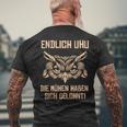 Endlich Uhu Under 100 Kg Diet Slimming Outfit T-Shirt mit Rückendruck Geschenke für alte Männer