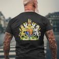 England Crest Flag Souvenir London T-Shirt mit Rückendruck Geschenke für alte Männer