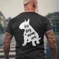 English Bull Terrier Best Dog Mom Ever Men's T-shirt Back Print Gifts for Old Men