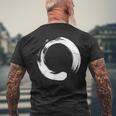 Enso Zen Circle Symbol Buddhism Buddha Meditation Yoga Men's T-shirt Back Print Gifts for Old Men