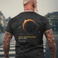 Erie Pennsylvania Pa Total Solar Eclipse April 8 2024 Men's T-shirt Back Print Gifts for Old Men