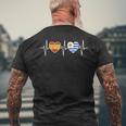 España Y Uruguay Bandera De Uruguay Banderas Camiseta Hombre Estampado Espalda Regalos para ancianos