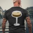 Espresso Martini Logo T-Shirt mit Rückendruck Geschenke für alte Männer