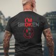 Estoy Roto Estoy Bien Roto Estoy Roto En La Parte Posterior Camiseta Hombre Estampado Espalda Regalos para ancianos
