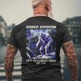 Graphic Everest Expedition Yeti Research Team Animal Men's T-shirt Back Print Gifts for Old Men