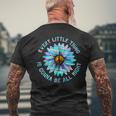 Every Little Thing Is Gonna Be Alright Hippie Flower Men's T-shirt Back Print Gifts for Old Men