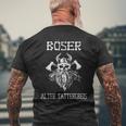 Evil Alter Mann Papa Grandpaiking Evil Alter Tattergreis T-Shirt mit Rückendruck Geschenke für alte Männer