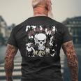 Evil Old Man Grandpa Dad Skullintage Biker T-Shirt mit Rückendruck Geschenke für alte Männer