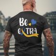 Be Extra Cute T21 World Down Syndrome Awareness Day Men's T-shirt Back Print Gifts for Old Men