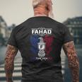 Fahad Name Fahad Eagle Lifetime Member G Mens Back Print T-shirt Gifts for Old Men