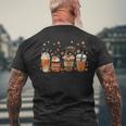 Fall Coffee Pumpkin Spice Latte Iced Autumn Boxer Men's T-shirt Back Print Gifts for Old Men
