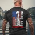 Fallen But Never Forgotten Soldiers Army Usa Memorial Day Men's T-shirt Back Print Gifts for Old Men