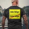 Falscher Fuffziger Fuffzigster 50Th Birthday 1970 Sign T-Shirt mit Rückendruck Geschenke für alte Männer