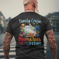 Family Cruise 2024 Making Memories Lifetime Family Vacation Men's T-shirt Back Print Gifts for Old Men