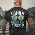 Family Vacation 2024 Family Group Matching Summer Beach Trip Men's T-shirt Back Print Gifts for Old Men