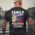 Family Vacation Philippines 2024 Beach Summer Vacation Men's T-shirt Back Print Gifts for Old Men
