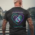 Father In Memory Of My Dad Suicide Prevention Awareness Men's T-shirt Back Print Gifts for Old Men