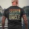 Fathers Day Bruh Formerly Known As Uncle Vintage Men's T-shirt Back Print Gifts for Old Men