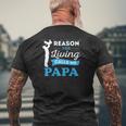 Father's Day My Biggest Reason For Living Calls Me Papa Mens Back Print T-shirt Gifts for Old Men