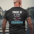 Father's Day For Grandpa From Granddaughter Mens Back Print T-shirt Gifts for Old Men