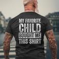 My Favorite Child Bought Me This Retro Dad Men's T-shirt Back Print Gifts for Old Men