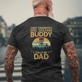 My Favorite Disc Golfing Buddy Calls Me Dad Disc Golf Lover Mens Back Print T-shirt Gifts for Old Men