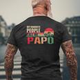 My Favorite People Call Me Papo Father's Day Mens Back Print T-shirt Gifts for Old Men
