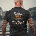 My Favorite Son Gave Me This Father's Day Mens Back Print T-shirt Gifts for Old Men