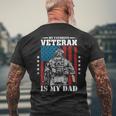 My Favorite Veteran Is My Dad Veterans Day Memorial Day Men's T-shirt Back Print Gifts for Old Men