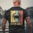 Feelin Salty Maryland Crab Retro Vintage Men's T-shirt Back Print Gifts for Old Men
