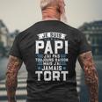 Fête Des Grands-Pères Papi Jamais Tort Super Papy T-shirt imprimé au dos Cadeaux pour les vieillards