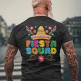 Fiesta Squad Cinco De Mayo Family Matching Mexican Sombrero Men's T-shirt Back Print Gifts for Old Men