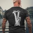 Fingerboarding Victory Finger Skateboard Hobby T-Shirt mit Rückendruck Geschenke für alte Männer