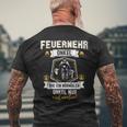 Fireman Uncle Fire Brigade For Men T-Shirt mit Rückendruck Geschenke für alte Männer